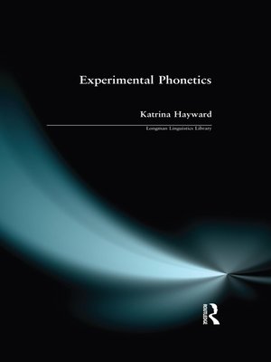 cover image of Experimental Phonetics